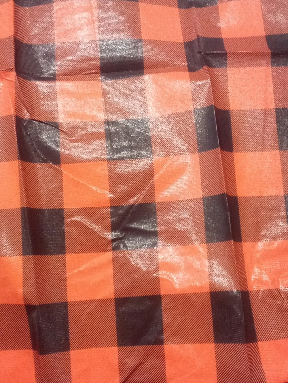 * Red & Black Plaid Table Cover Tablecloth New In Package